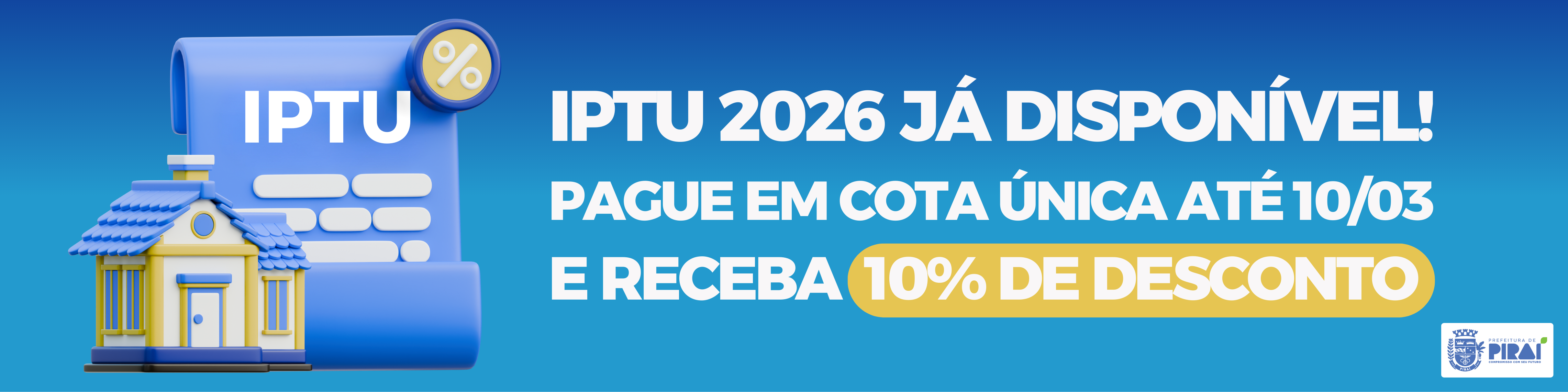 Clique aqui para emitir o boleto de seu IPTU