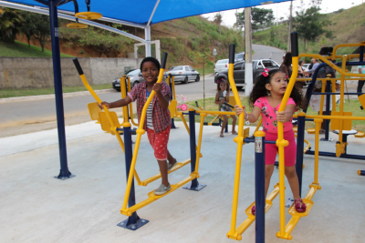 A Prefeitura inaugurou mais uma academia ao ar livre em Arrozal