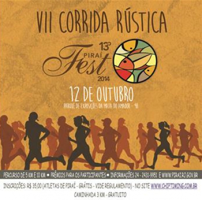 Inscrições abertas para corrida rústica Piraí Fest