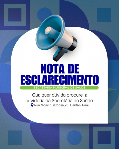 Prefeitura de Piraí esclarece situação da Farmácia Municipal e reforça compromisso com a saúde da população