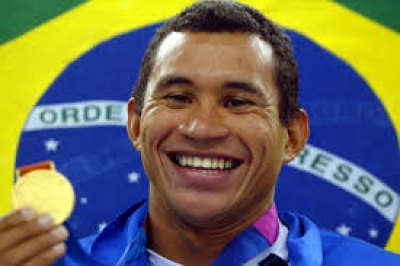 Luiz Marinho Vidal recebe ex-atleta Daiane dos Santos e campeão paralímpico Clodoaldo