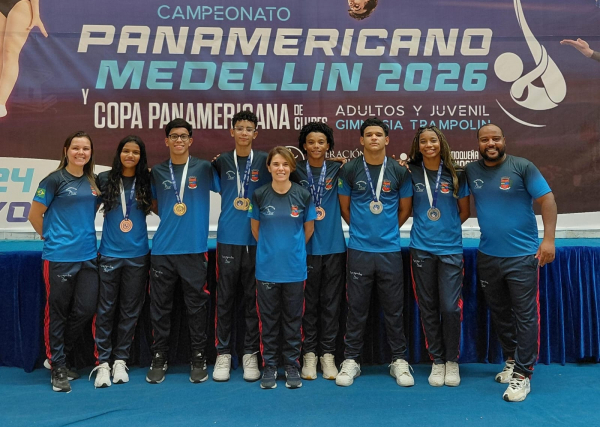 Pira&iacute; &eacute; campe&atilde;o pan-americano j&uacute;nior de Gin&aacute;stica de Trampolim e conquista 9 medalhas para o Brasil na Col&ocirc;mbia